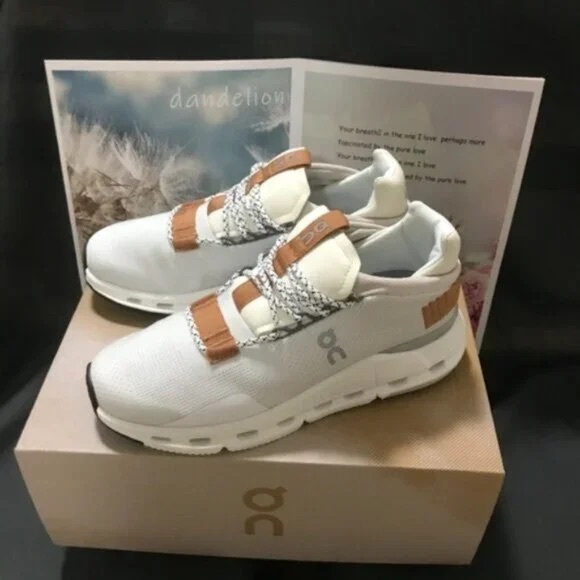 On Running Shoes - On Running Cloudnova White Pearl Brown🦊🦊